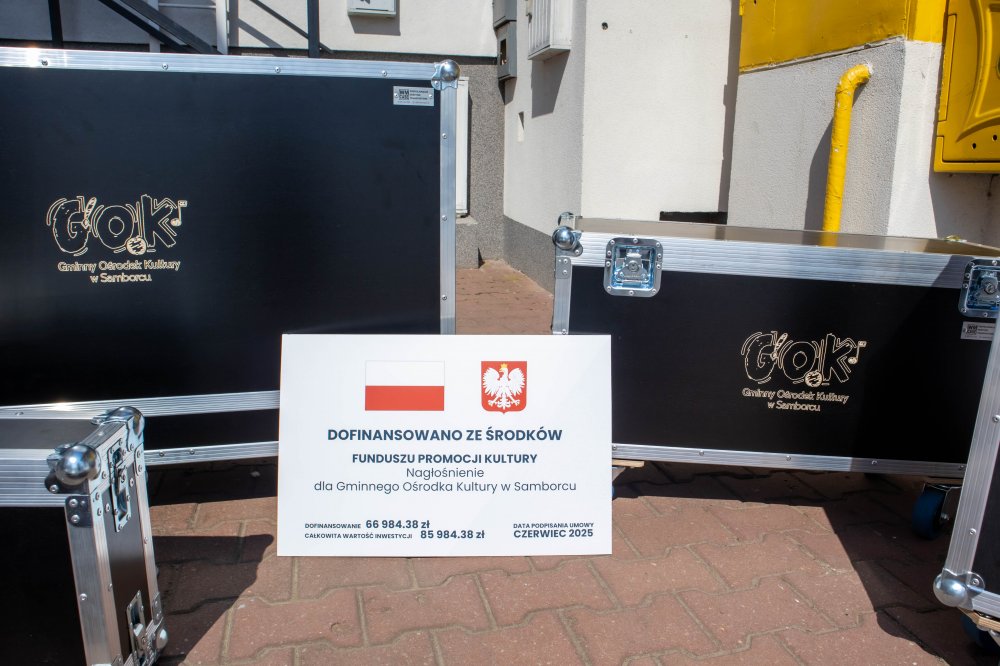 Infrastruktura domów kultury - zakup nagłośnienia